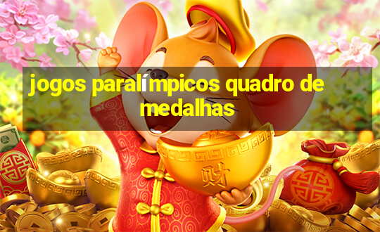 jogos paralímpicos quadro de medalhas