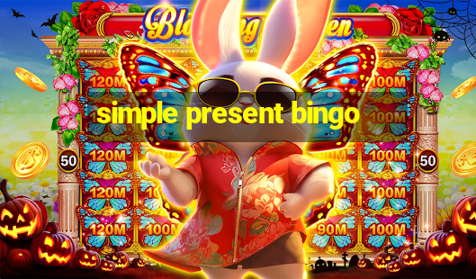 simple present bingo