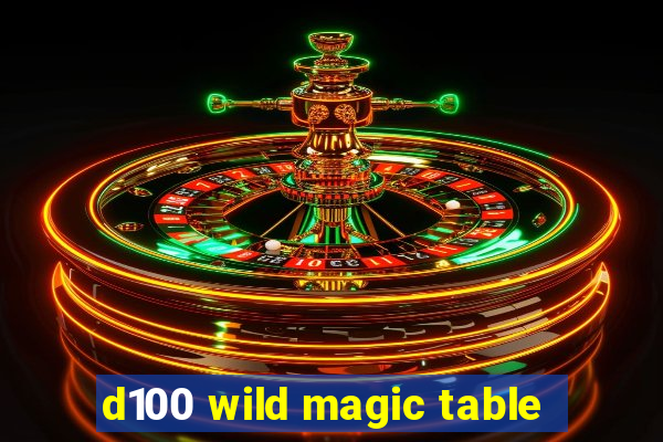 d100 wild magic table