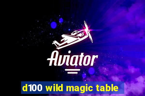 d100 wild magic table