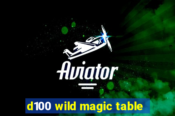 d100 wild magic table