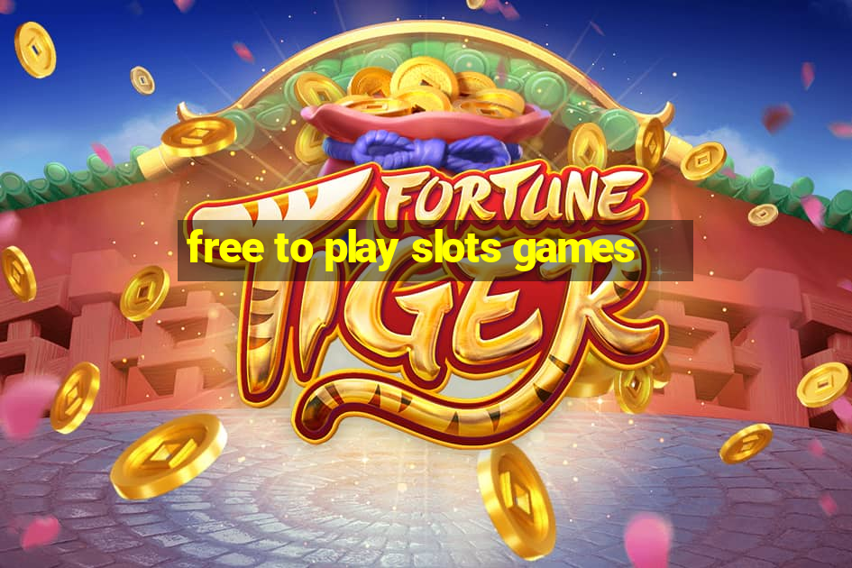 free to play slots games