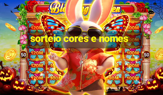 sorteio cores e nomes