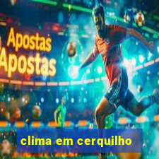 clima em cerquilho