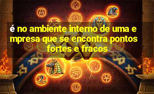 é no ambiente interno de uma empresa que se encontra pontos fortes e fracos