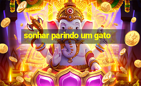 sonhar parindo um gato