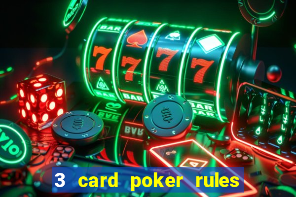 3 card poker rules in casino