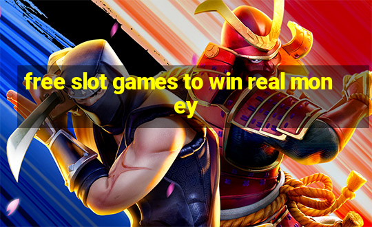 free slot games to win real money