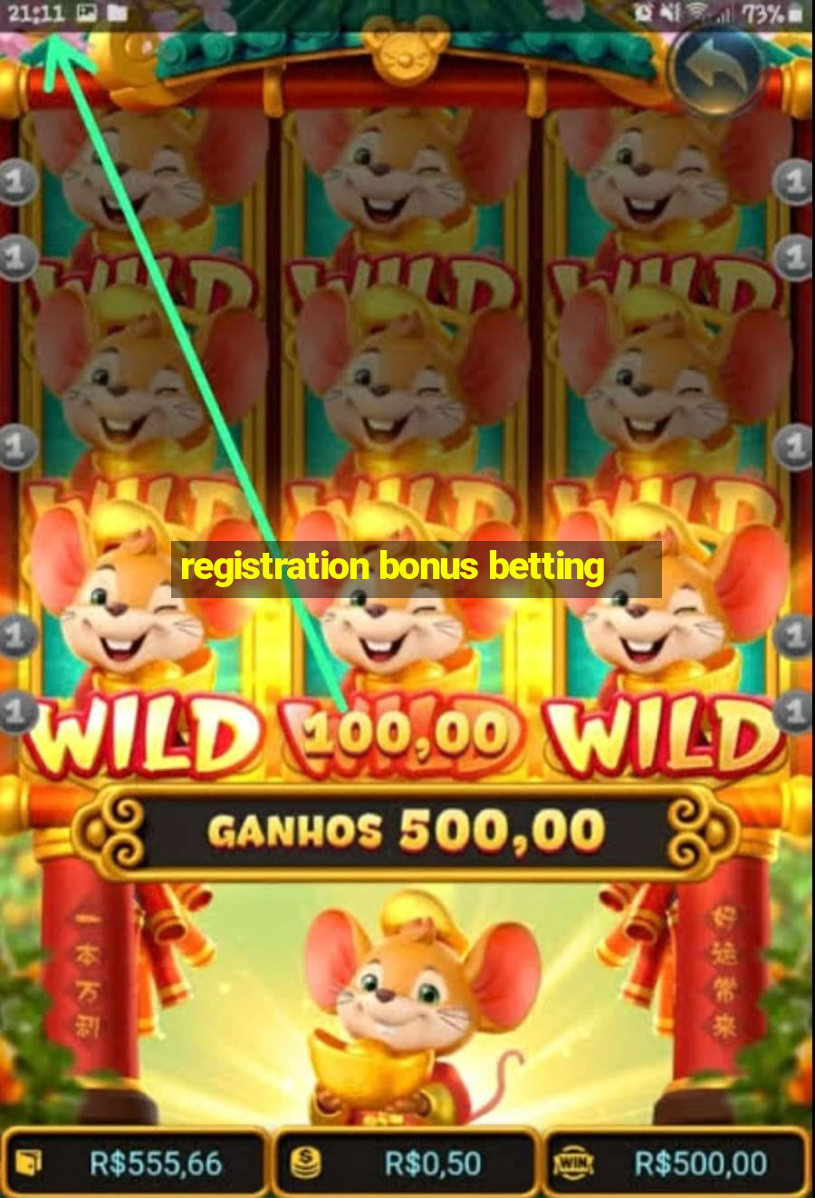 registration bonus betting