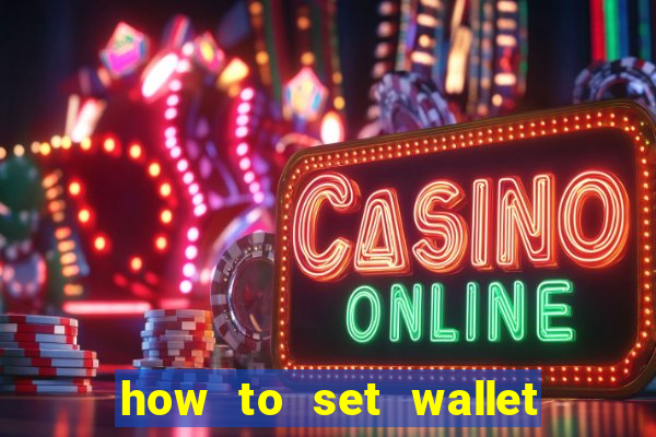 how to set wallet password in bingo plus