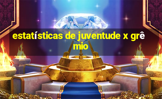 estatísticas de juventude x grêmio