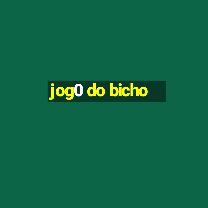 jog0 do bicho