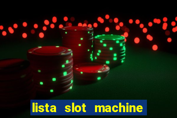 lista slot machine da bar