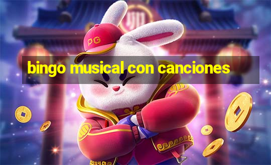 bingo musical con canciones