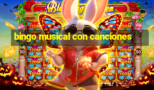 bingo musical con canciones