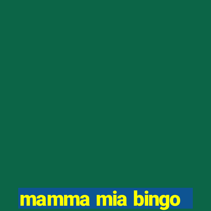 mamma mia bingo