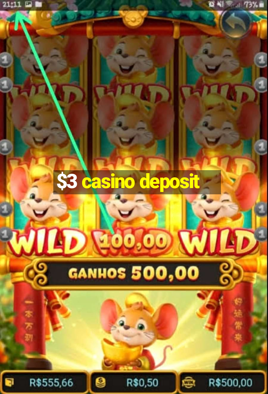 $3 casino deposit