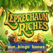 sun bingo bonus terms and conditions