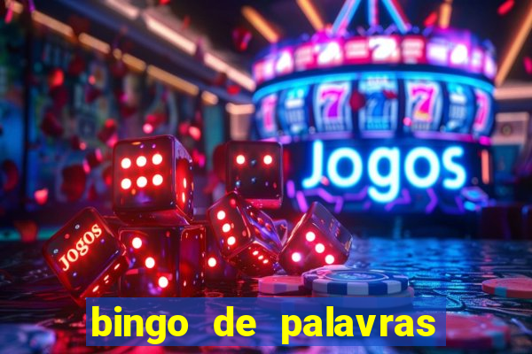 bingo de palavras para 3 ano