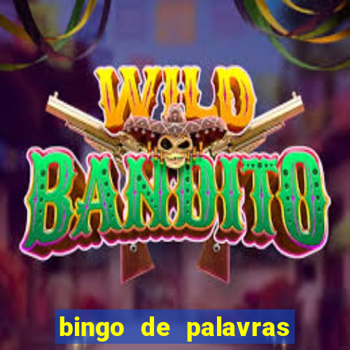 bingo de palavras para 3 ano