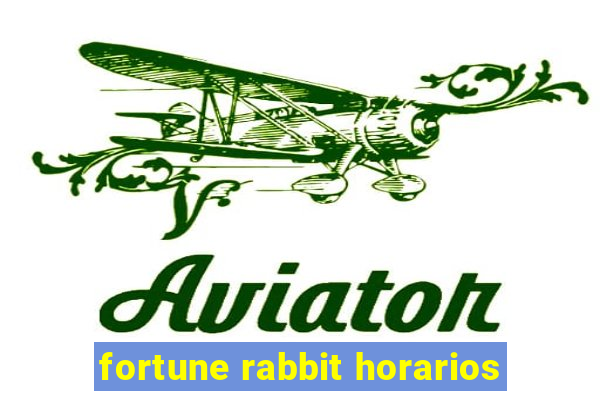 fortune rabbit horarios