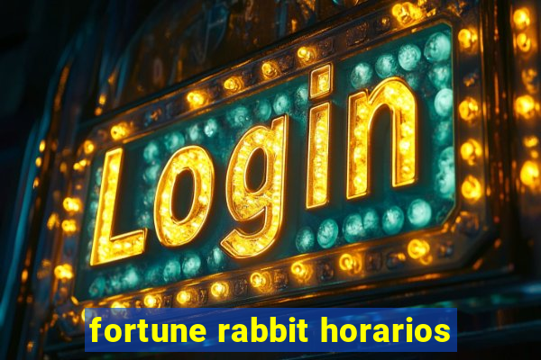 fortune rabbit horarios