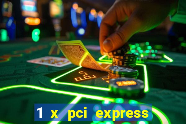 1 x pci express 2.0 x1 slot