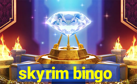 skyrim bingo