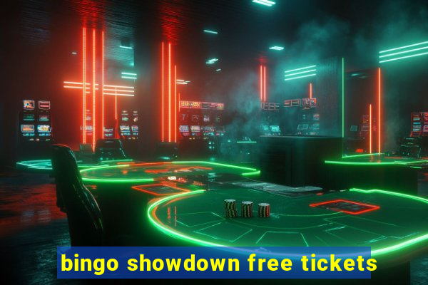 bingo showdown free tickets