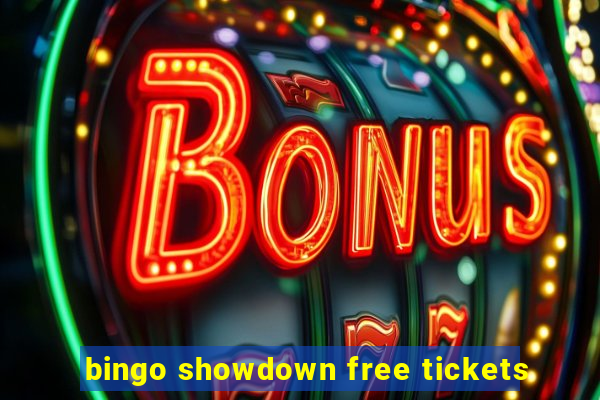 bingo showdown free tickets