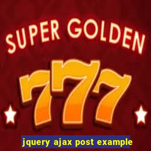 jquery ajax post example