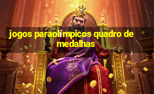 jogos paraolímpicos quadro de medalhas