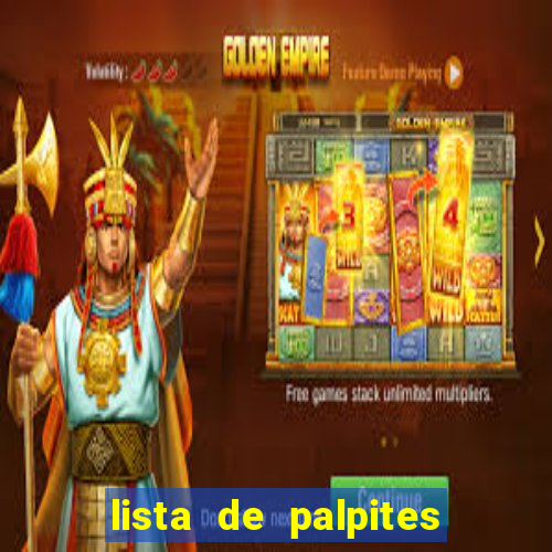 lista de palpites jogos de hoje