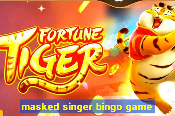 masked singer bingo game