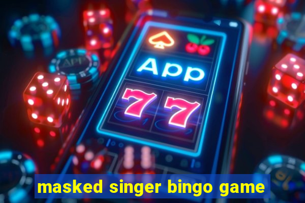 masked singer bingo game