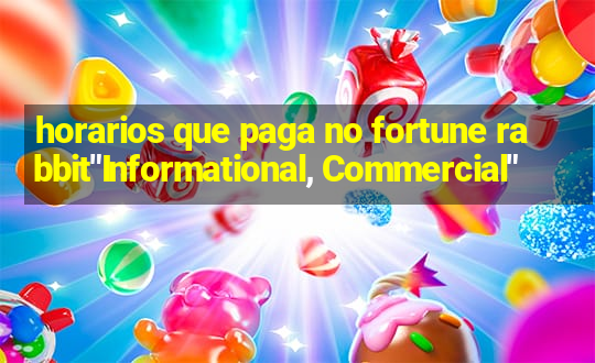 horarios que paga no fortune rabbit