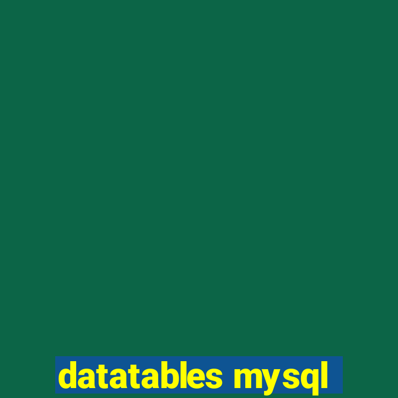 datatables mysql