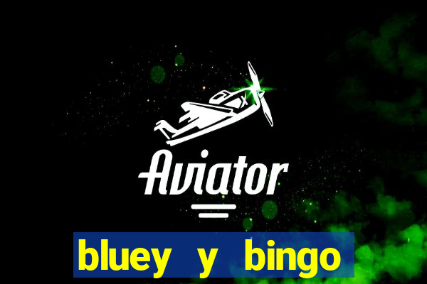 bluey y bingo bailando png