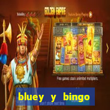 bluey y bingo bailando png