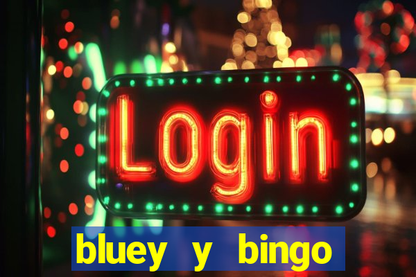 bluey y bingo bailando png