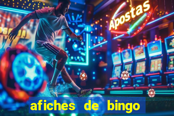 afiches de bingo para editar