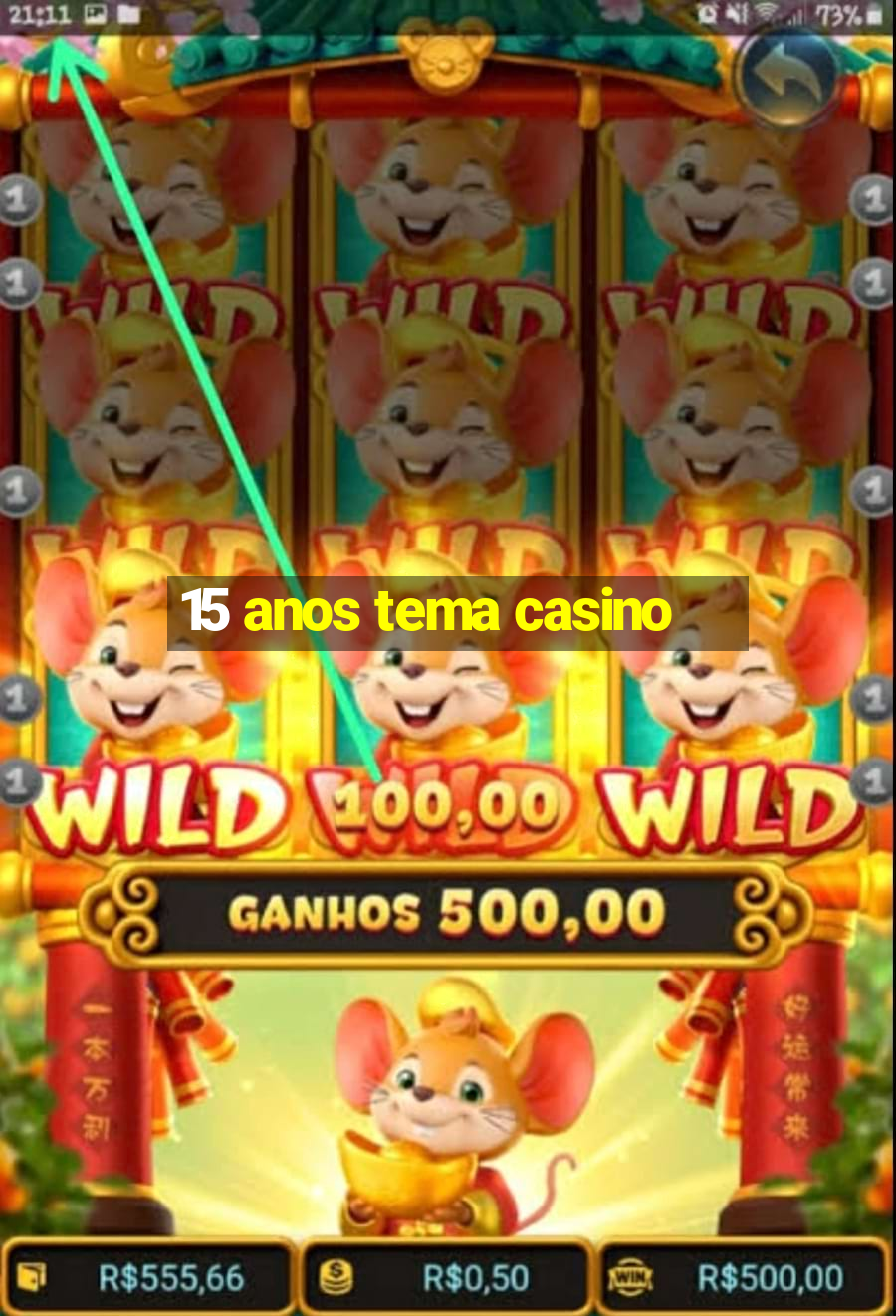 15 anos tema casino