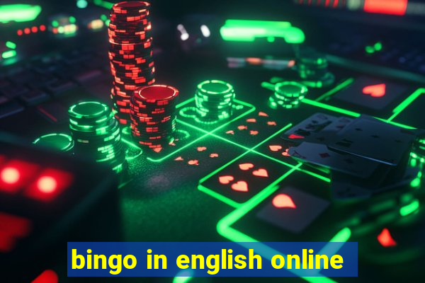 bingo in english online