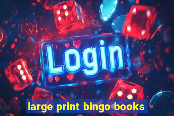 large print bingo books