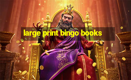 large print bingo books