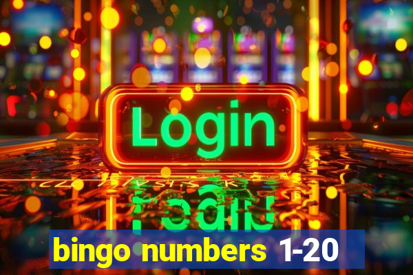 bingo numbers 1-20