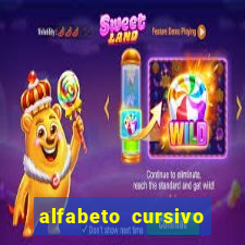 alfabeto cursivo para treinar caligrafia