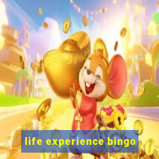 life experience bingo