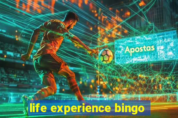 life experience bingo