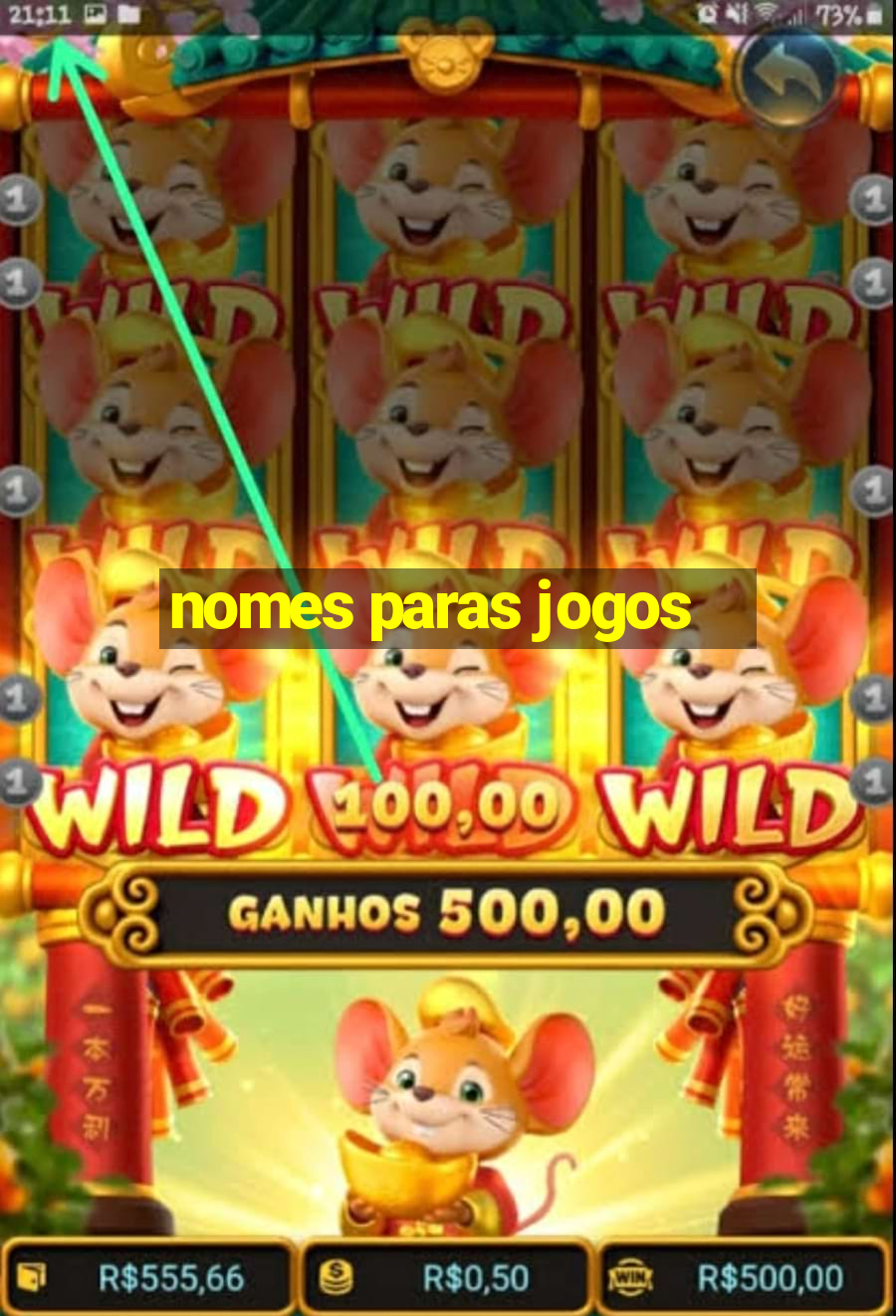 nomes paras jogos